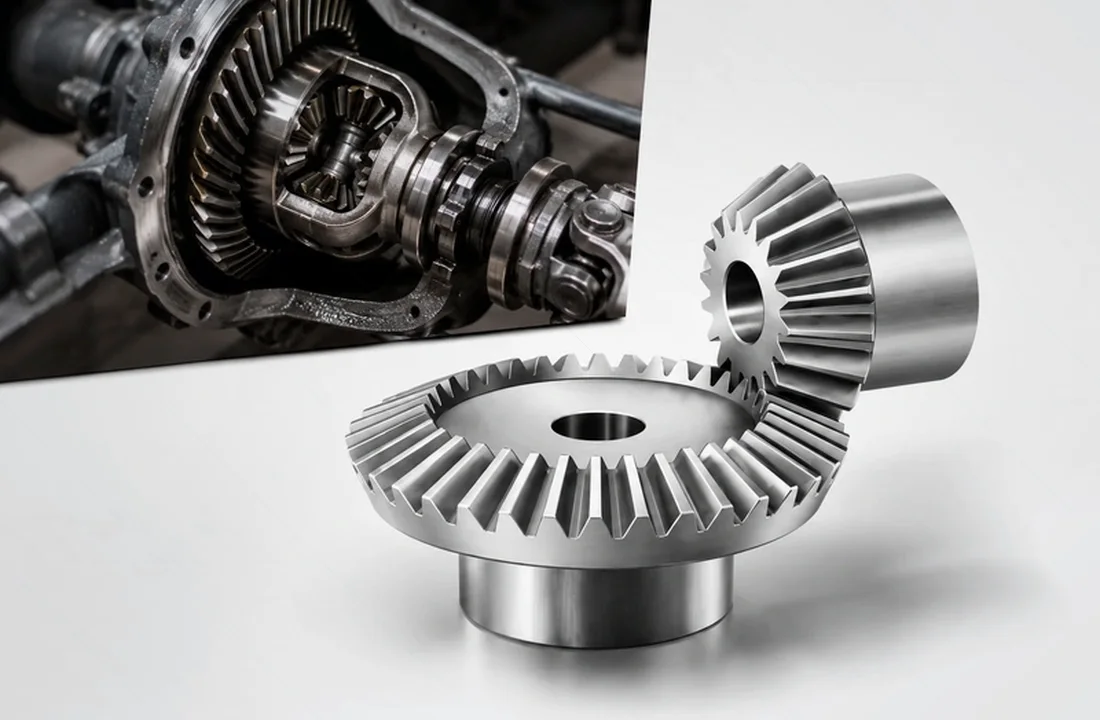 Module 2 Ground Helical Pinion Gear detail view